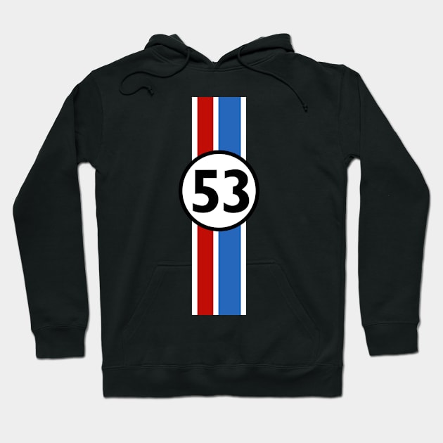 Herbie 53 Hoodie by GR8DZINE